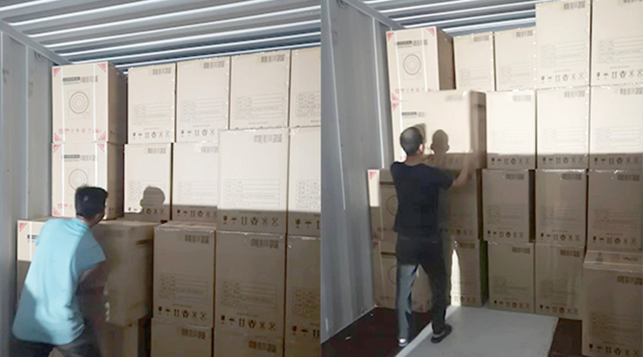 裝柜日常！日本客戶Sentern滾筒干衣機順利出貨