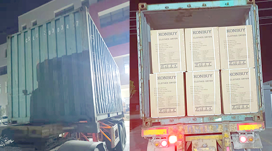 國內(nèi)外市場“兩開花”！康標(biāo)滾筒干衣機出貨到國外