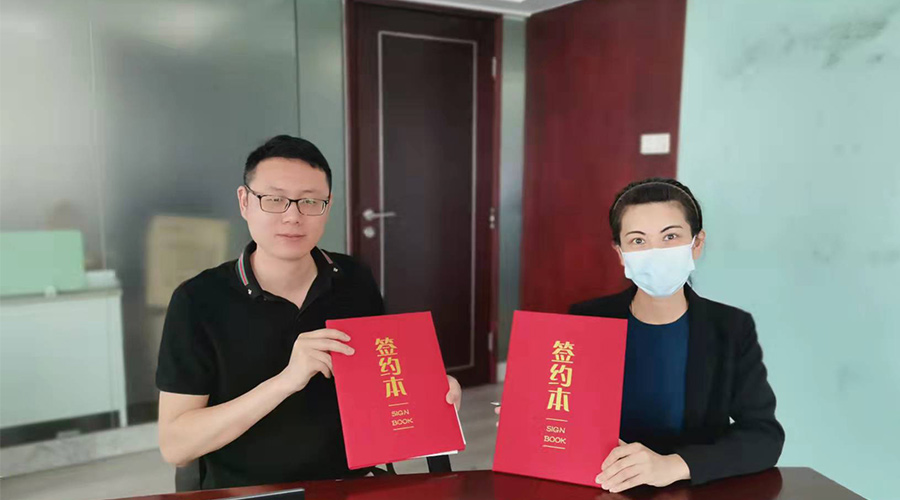 祝賀！金環(huán)電器與寧波某品牌電商客戶再次合作，簽約成功！